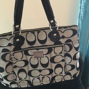 COACH Poppy Metallic Signature Glam Tote - 17890